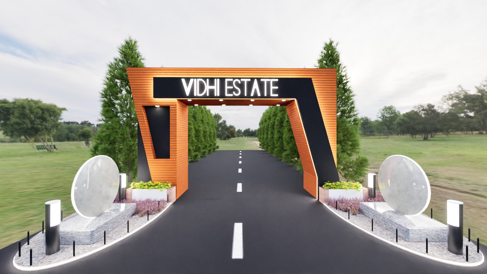Entrance view associated with Vidhi Estate